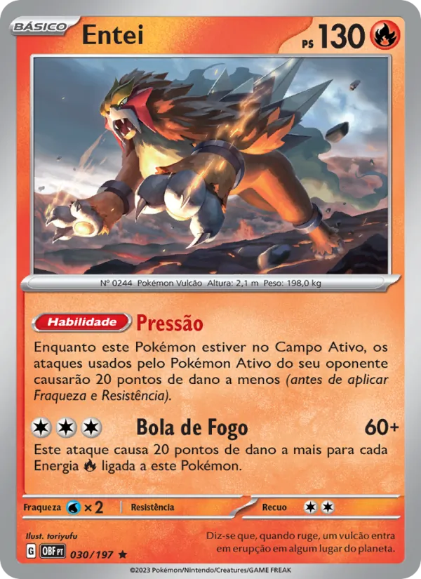 Entei (Obsidian Flames #030/197)