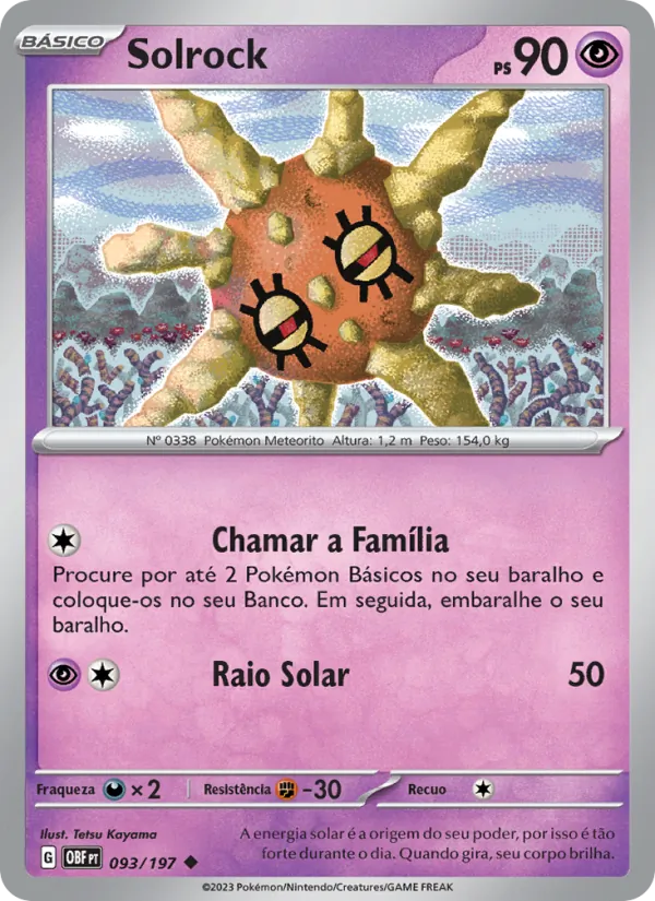 Solrock (Obsidian Flames #093/197)