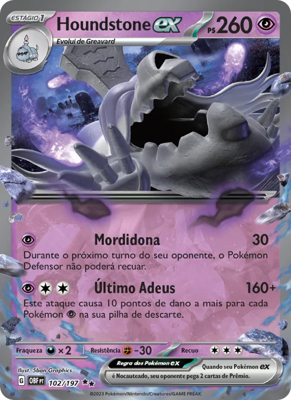 Houndstone ex (Obsidian Flames #102/197)