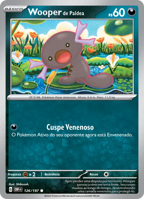 Wooper de Paldea (Obsidian Flames #126/197)