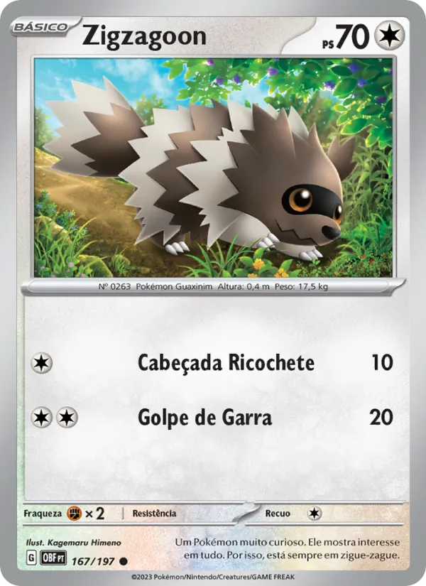 Zigzagoon (Obsidian Flames #167/197)