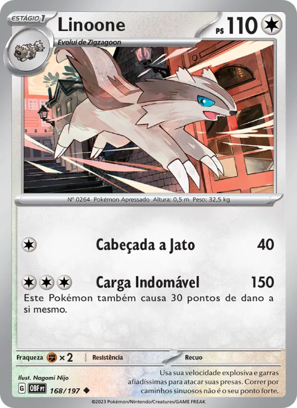 Linoone (Obsidian Flames #168/197)