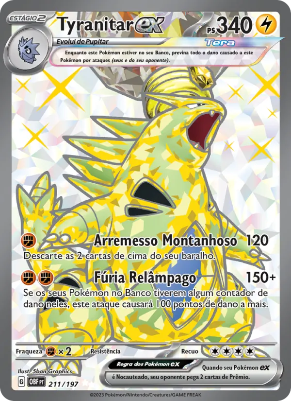 Tyranitar ex (Obsidian Flames #211/197)