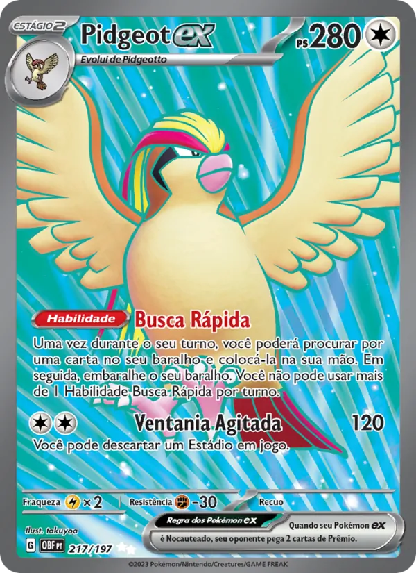 Pidgeot ex (Obsidian Flames #217/197)