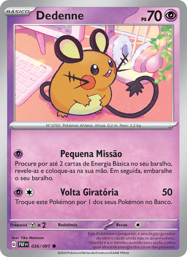 Dedenne (Paldean Fates #036/91)