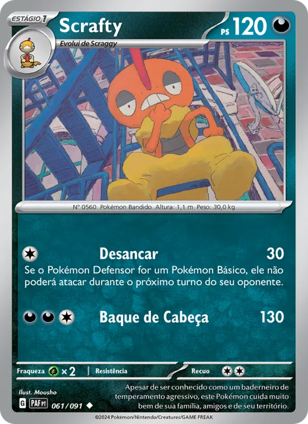 Scrafty (Paldean Fates #061/91)