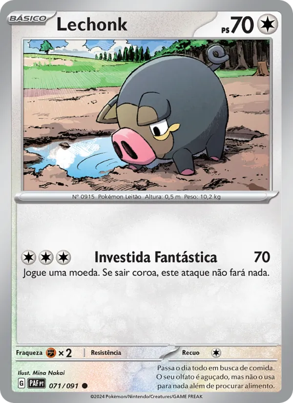 Lechonk (Paldean Fates #071/91)
