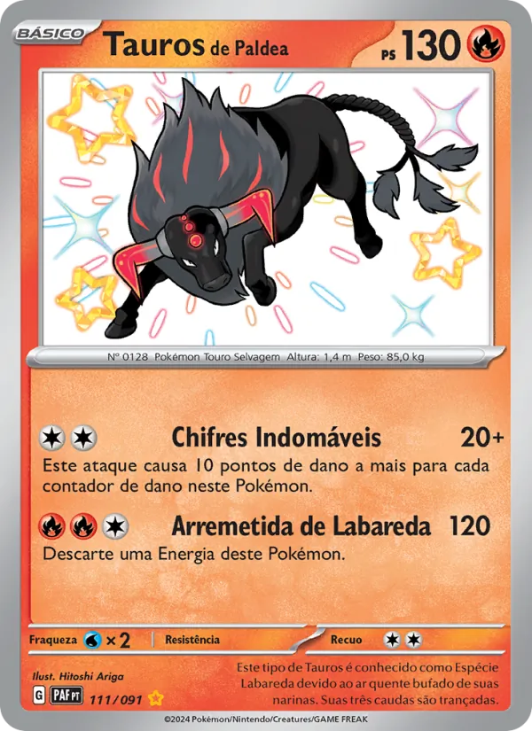 Tauros de Paldea (Paldean Fates #111/91)