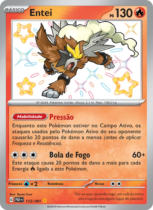 Entei (Paldean Fates #112/91)