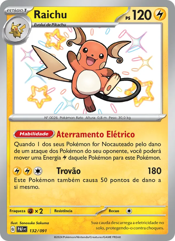 Raichu (Paldean Fates #132/91)