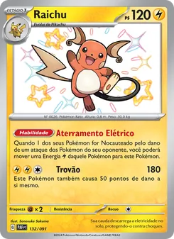 Raichu (Paldean Fates #132/91)