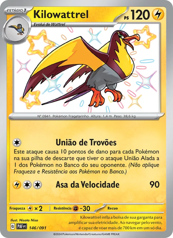 Kilowattrel (Paldean Fates #146/91)