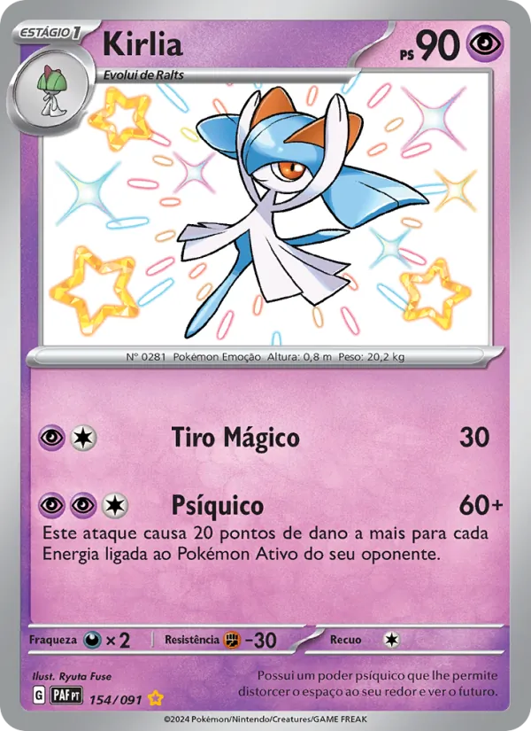 Kirlia (Paldean Fates #154/91)