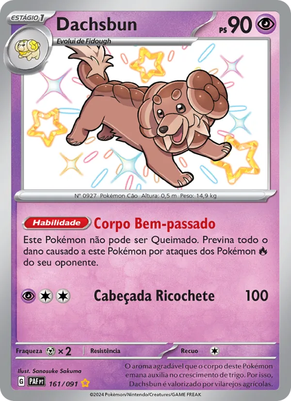 Dachsbun (Paldean Fates #161/91)