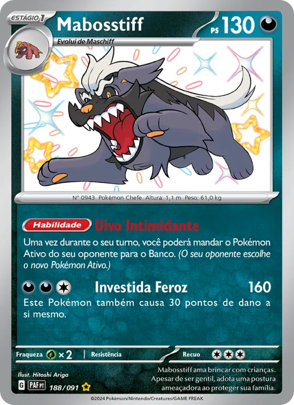 Mabosstiff (Paldean Fates #188/91)
