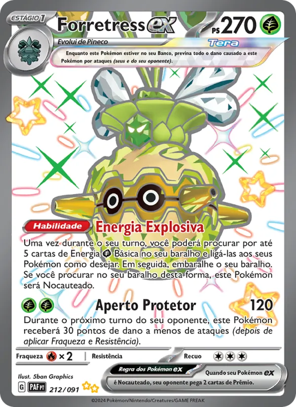 Forretress ex (Paldean Fates #212/91)