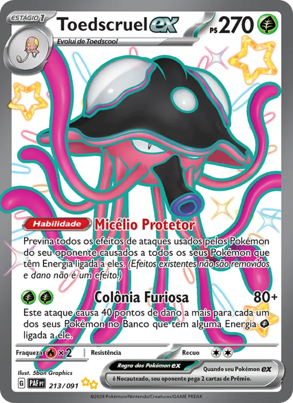 Toedscruel ex (Paldean Fates #213/91)