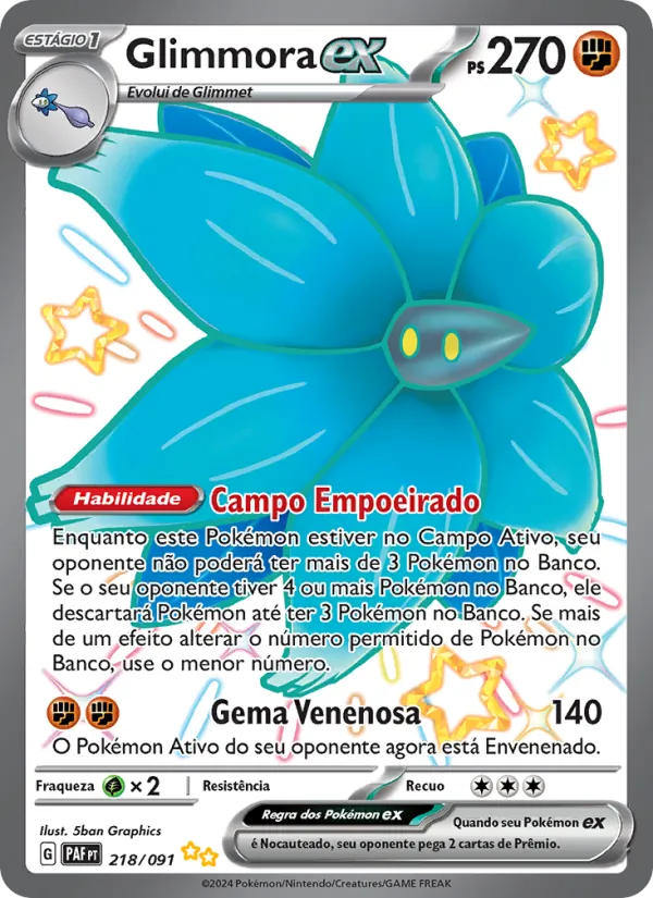 Glimmora ex (Paldean Fates #218/91)
