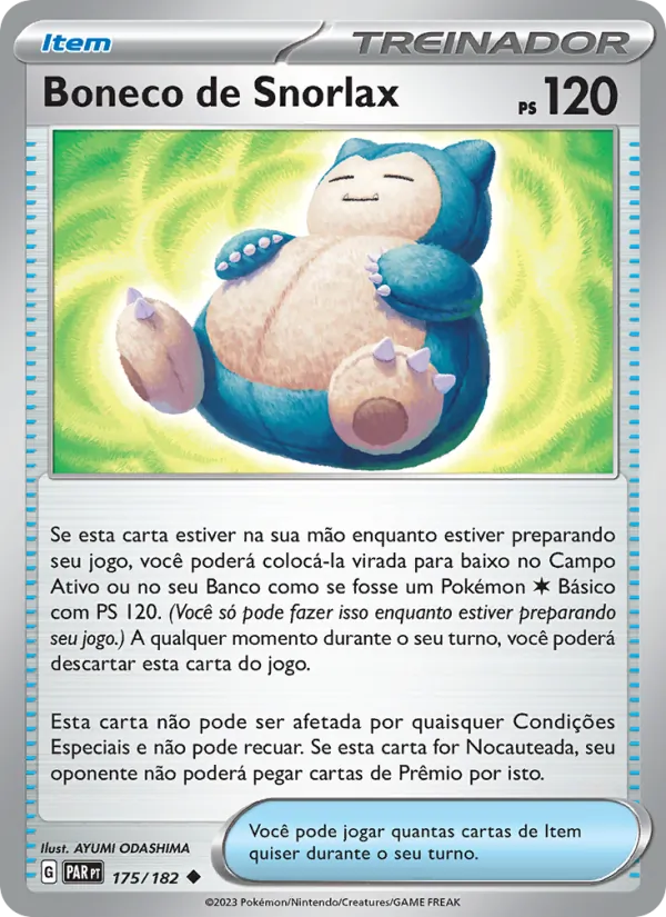Boneco de Snorlax (Paradox Rift #175/182)