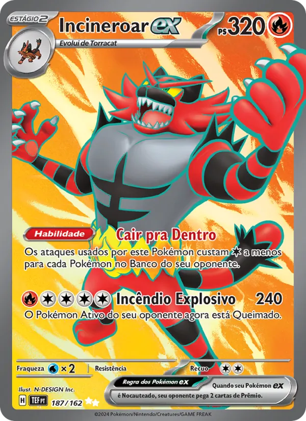 Incineroar ex (Temporal Forces #187/162)