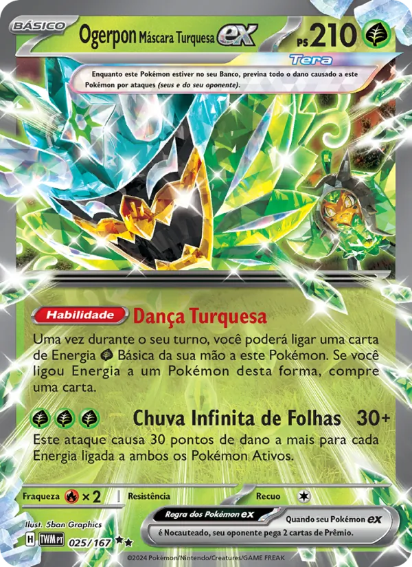 Ogerpon Máscara Turquesa ex (Twilight Masquerade #025/167)