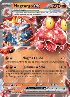 Magcargo ex (Twilight Masquerade #029/167)
