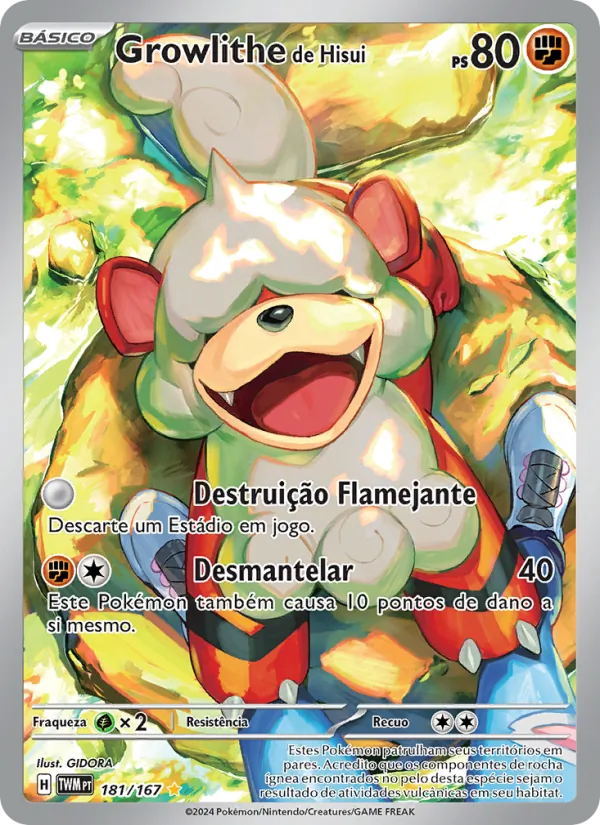 Growlithe de Hisui (Twilight Masquerade #181/167)
