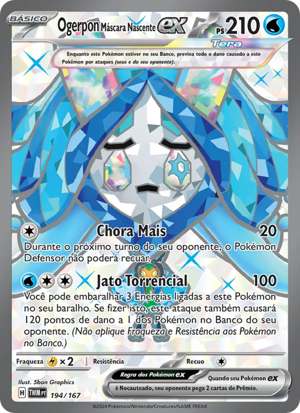 Ogerpon Máscara Nascente ex (Twilight Masquerade #194/167)