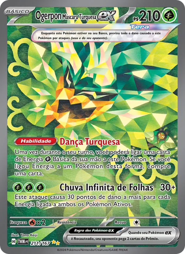 Ogerpon Máscara Turquesa ex (Twilight Masquerade #211/167)