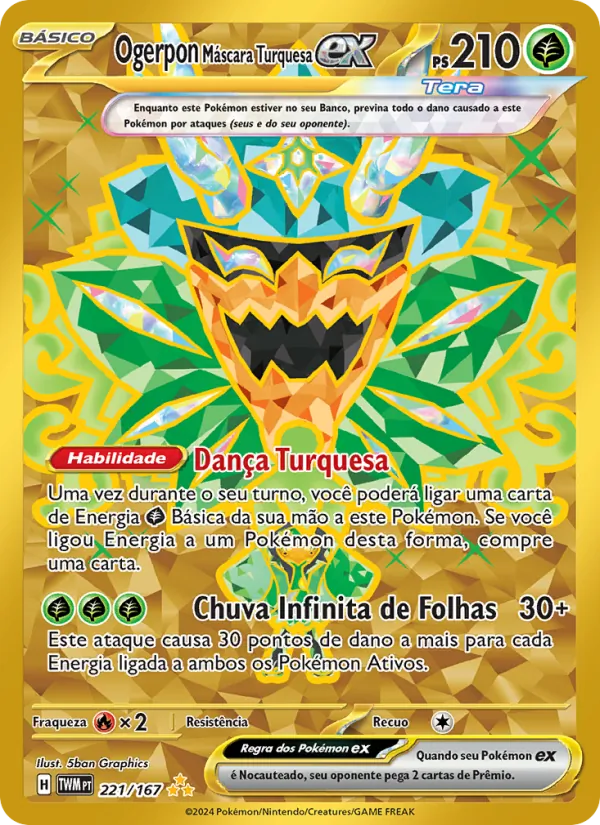 Ogerpon Máscara Turquesa ex (Twilight Masquerade #221/167)