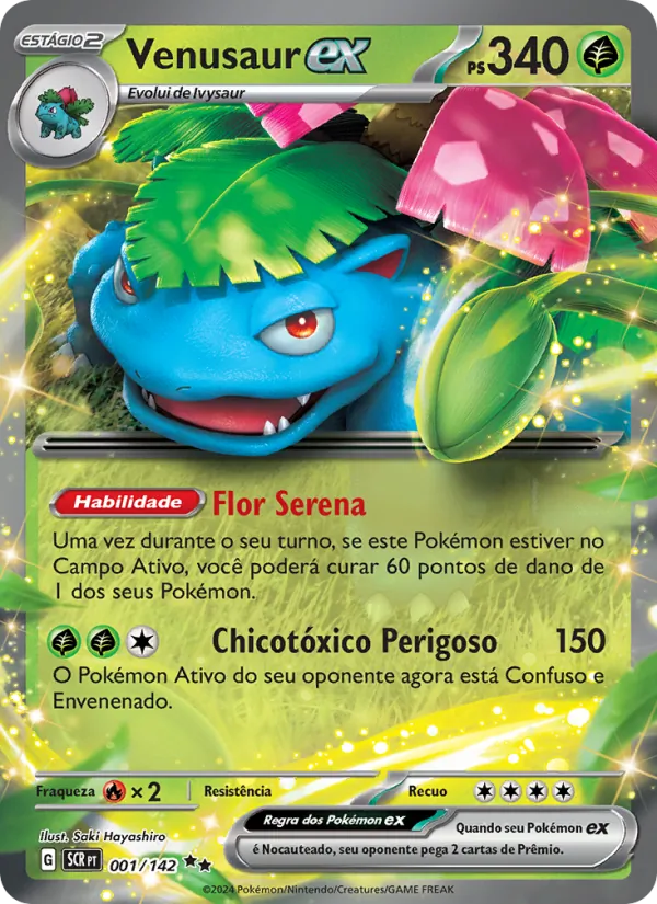 Venusaur ex (Stellar Crown #001/142)