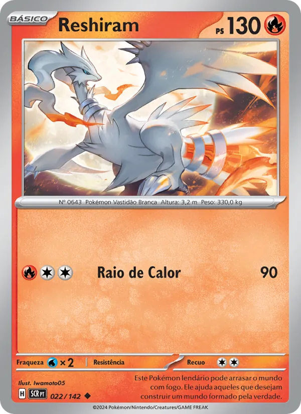 Reshiram (Stellar Crown #022/142)