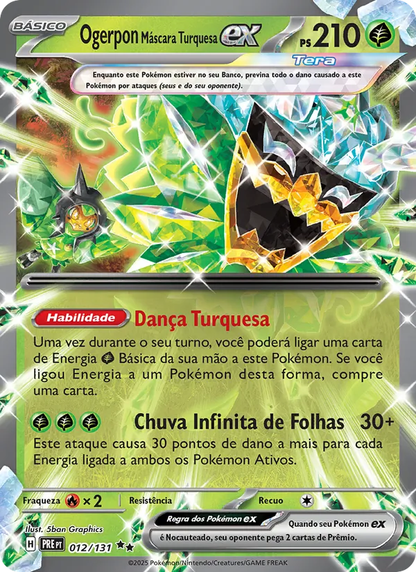 Ogerpon Máscara Turquesa ex (Prismatic Evolutions #012/131)