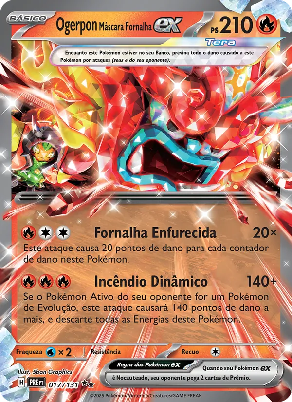 Ogerpon Máscara Fornalha ex (Prismatic Evolutions #017/131)