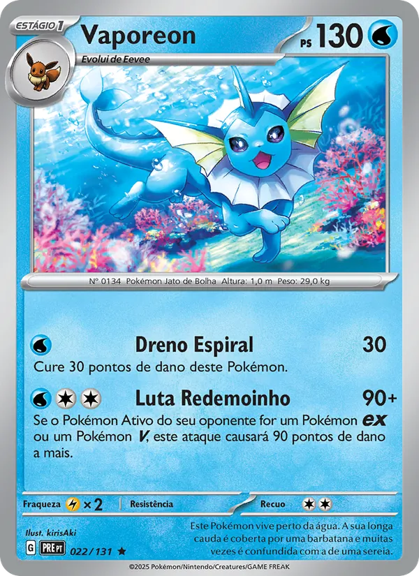 Vaporeon (Prismatic Evolutions #022/131)