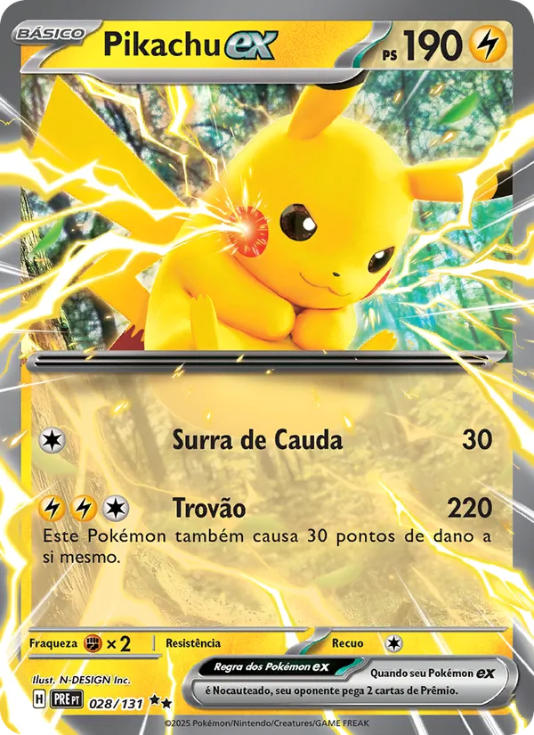 Pikachu ex (Prismatic Evolutions #028/131)