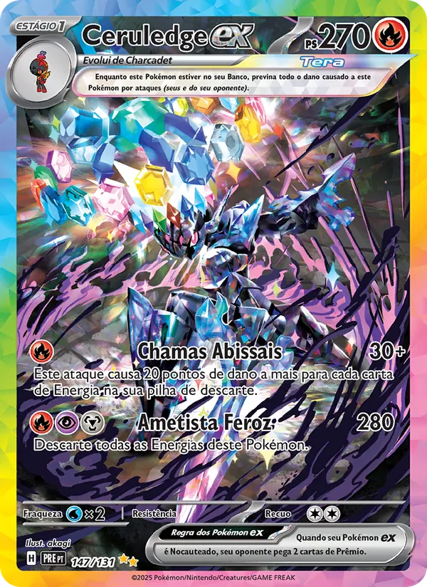 Ceruledge ex (Prismatic Evolutions #147/131)