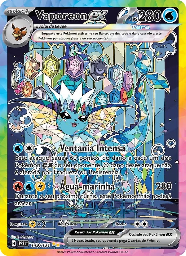 Vaporeon ex (Prismatic Evolutions #149/131)