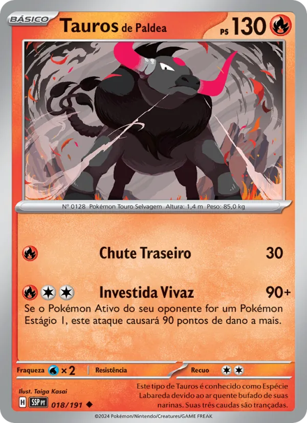 Tauros de Paldea (Surging Sparks #018/191)