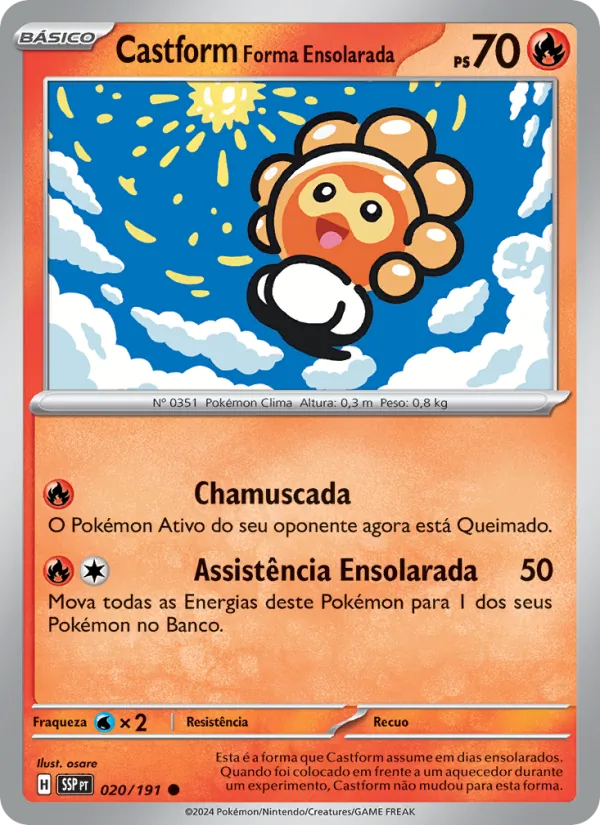 Castform Forma Ensolarada (Surging Sparks #020/191)
