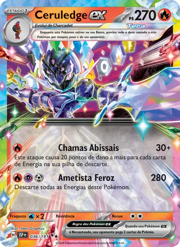 Ceruledge ex (Surging Sparks #036/191)