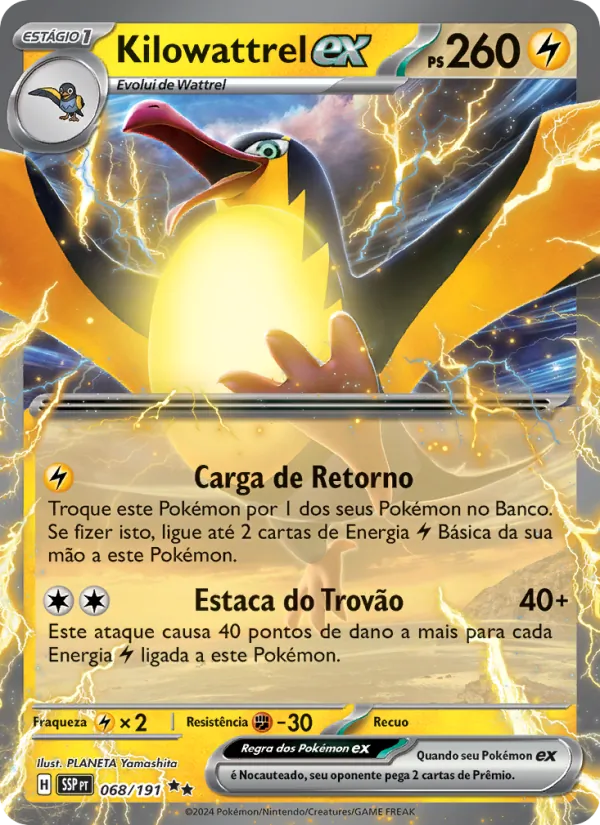Kilowattrel ex (Surging Sparks #068/191)