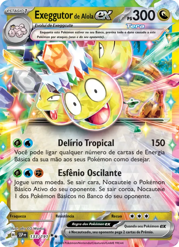Exeggutor de Alola ex (Surging Sparks #133/191)