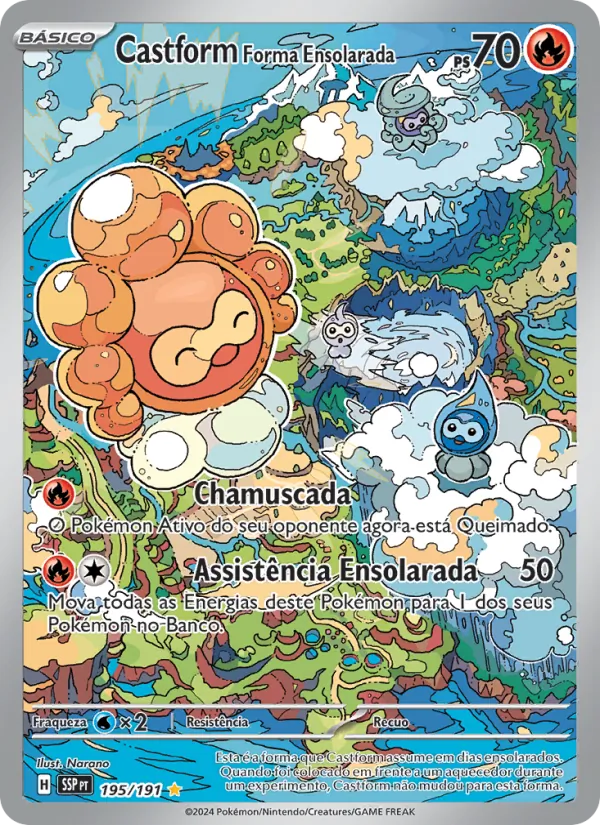 Castform Forma Ensolarada (Surging Sparks #195/191)