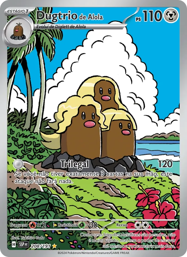 Dugtrio de Alola (Surging Sparks #208/191)