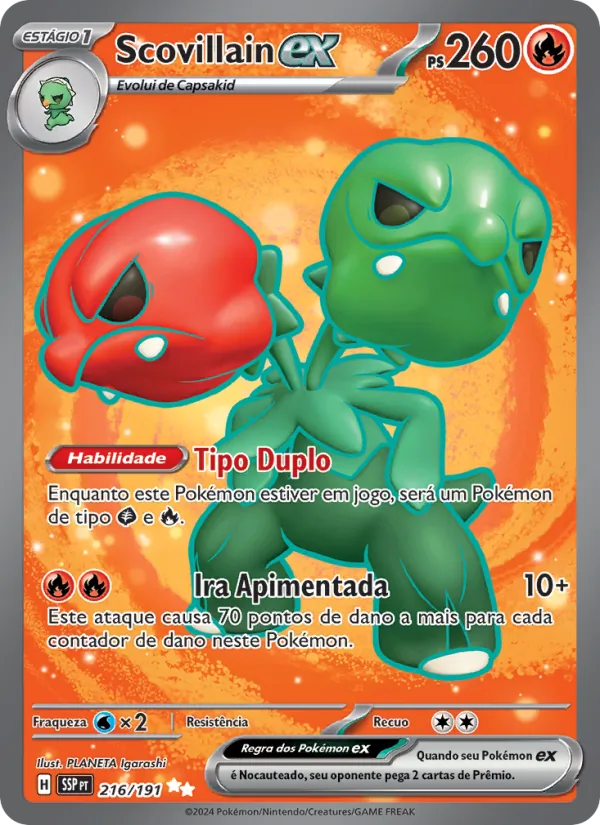 Scovillain ex (Surging Sparks #216/191)