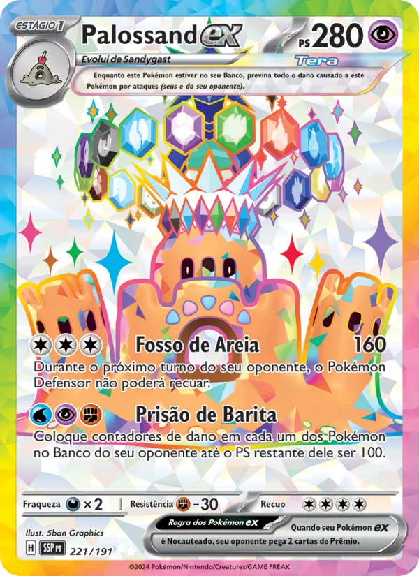 Palossand ex (Surging Sparks #221/191)