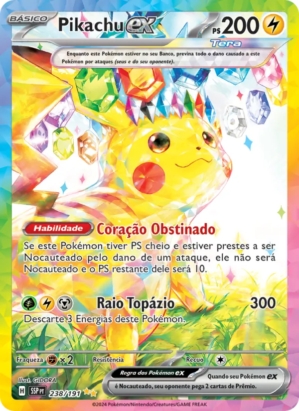 Pikachu ex (Surging Sparks #238/191)