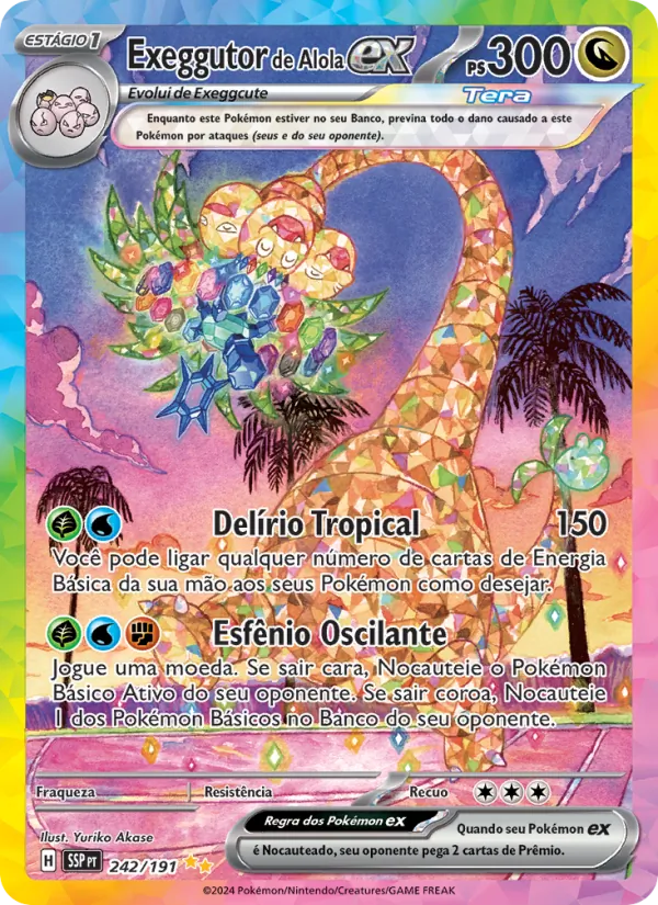 Exeggutor de Alola ex (Surging Sparks #242/191)