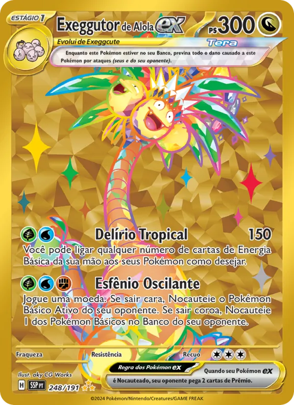 Exeggutor de Alola ex (Surging Sparks #248/191)